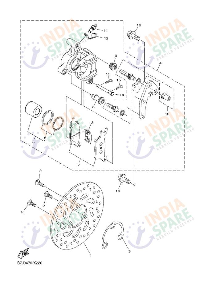 FRONT BRAKE CALIPER